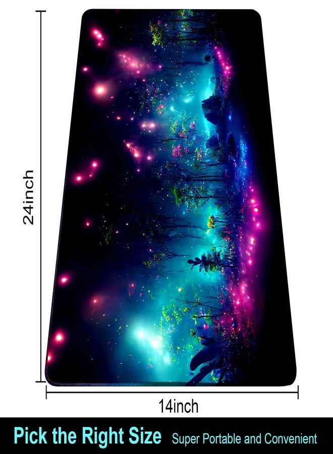 Extalas MTG Playmat TCG Playmat -Includes Storage Tube and 7 Dice-Experience Top-Tier Quality and Edge-Locking Waterproof and Non-Slip Mat! (playmat Without Zones, 1-Pretty Purple Fluorescence) - Image 5